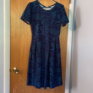 LuLaRoe blue and teal dress!